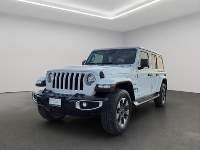 2023 Jeep Wrangler VUD 4x4 4 pts. Unlimited Sahara, MHEV, 3.6l, TA, piel, f. led, RA-18 (línea anterior)